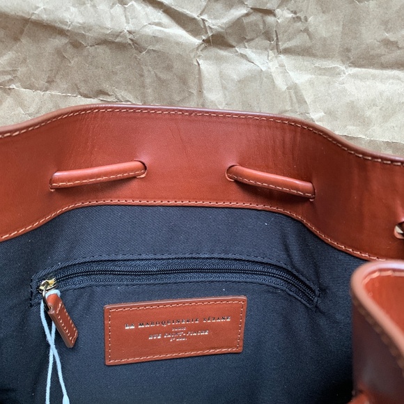 Sézane Original Farrow Bag in Chocolate Heritage Leather, New with Tags - Picture 11 of 12